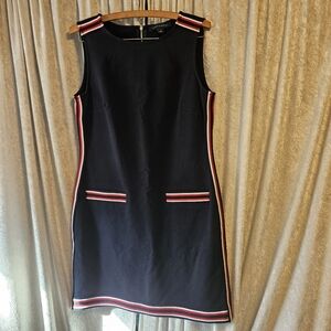 Tommy Hilfiger Navy Dress with Red and White Stripes